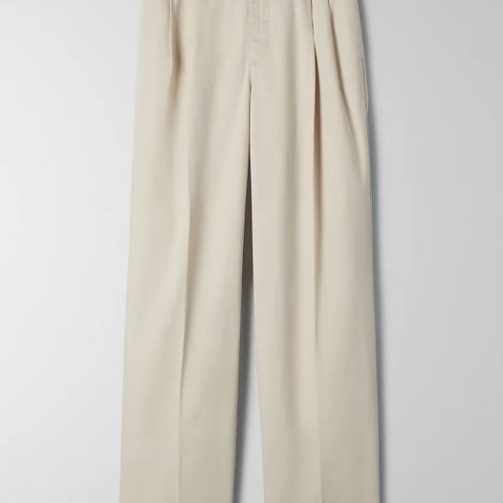 Aritzia TNA High Wasted Beige Pant Crawford Pant